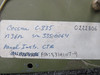 5314107-4 Cessna 335 CTR Radio Panel (Worn)
