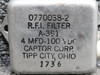0770038-2 Captor A-391 RFI Radio Noise Filter (100V)