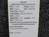 0713665-2 Cessna 182M Cowl Attachment Bracket RH