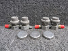 18-300009-31 Beechcraft B95A Cabin Oxygen Outlet Set of 4 (Only 3 Caps)