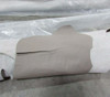 Real Grey Leather Approx. 89 In x 110 In (NEW) (M17) BAS Part Sales | Airplane Parts