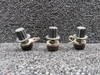 0116 Ohmite Model E Rheostat Assembly with Knob Set of 3 (350 Ohms, .19 Amps)