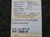 720004-2 (Alt: 7065-2) Mooney M20C Outboard Co-Pilot Rudder Pedal Assembly