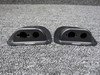 TJT-120, D746-1, C710-4 Robinson R44II Forward Audio Jack Set with Covers