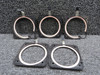 Rockwell 112TC Instrument Panel Lighted Indicator Bezel Set of 5