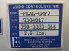 990-3333-066 Baker Electronics B1045-FLAL-GWF7 Audio Control System