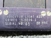 75-0206-1 Grimes Glareshield Indicator Light Assembly