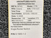 S-1845-1-2 Cessna 177B Single Rocker Switch