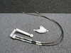 S1244-5 , -6 Cessna 210B Cowl Flap Cable Assy W/ Lever and Bracket BAS Part Sales | Airplane Parts