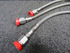 M206-20H101-041 Bell 505 Steel Braid Hose Assembly Set of 3