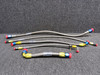 156005-3S-0146-T, 156001-4S-0250-T Parker Stratoflex Steel Braid Hose Set of 5