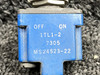 1TL1-2 (Alt: MS24523-22) Bell 206B Two Position Toggle Switch