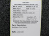63585-000 Piper PA28-180 Stabilator Trim Tab LH