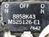 8858K43 (Use: MS25156-E1) Cutler-Hammer Cessna 501 Cockpit Fan Switch