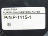 P-1115-1 Puroflow Cabin Pressure Air Control Filter Assembly