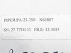 32265-000 Piper PA-23-250 Panel Assembly FWD
