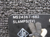 MS24367-683 (Alt: 45AS88825-193) Mitsubishi Rayon Panel, Lighted