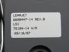 75194-14 (Alt: 6608447-14) LSI Center Switch Panel, Lighted (New Old Stock)