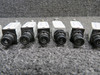 7274-2-15, 7277-2-5, 7277-2-4 Klixon Push Breakers Set of 10 (Amps: 2-15)