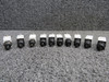 7274-2-15, 7277-2-5, 7277-2-4 Klixon Push Breakers Set of 10 (Amps: 2-15)