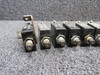 454-656, 109-210-101 Wood Electric Push Circuit Breaker Set of 17 (Amps: 5-10)