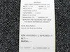 60-820051-1, 60-820051-3 Beech A60 Rod and Orifice