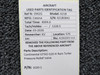 1020-1 Cessna 421B Continental GTSIO-520-H Ram Turbo Pressure Relief Valve