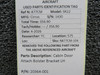 20364-001 (Alt: 20364-002) Cirrus SR22 Cabin Door Attach Bolster Bracket LH