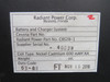 CBS28-1 Radiant Power Corp. Battery and Charger System Assembly