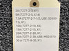 102-364057-45 Beechcraft G58 Circuit Breaker Panel Assembly with Breakers