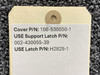 106-530128-1, A23092-5 Beechcraft G58 Emergency Exit Latch Assy w Hinges & Latch
