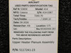 5117241-23 Cessna 414 Upper Heater Plenum Assembly