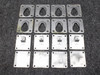 68094-003, 68096-000, 79781-002 Piper PA34-200T Rear Seat Attach Plate Set of 8