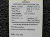 761-150 Piper PA28-151 Fresh Air Blower Assembly