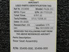 35495-000, 35496-000 Piper PA28-151 Rear Seat Assembly