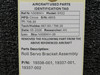 19338-001, 19337-001, 19337-002 Cirrus SR22 Roll Servo Bracket Assembly