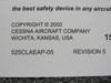 525CLAEAP-05 Cessna 2000 Emergency-Abnormal Procedures Pilots Checklist