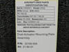 22106-004 (Alt: 21-60-01) Cirrus SR22 Dual Actuator Mounting Plate Assembly