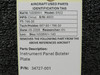 34727-001 Cirrus SR22 Instrument Panel Bolster Plate