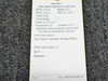 0823400-71 Cessna 401 Tip Tank Transfer Pump Plate