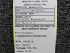 LR39145 (Alt: E60272) Toggle Switch Assembly