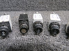 7277-2-2, 7277-2-3, 7277-2-5 Klixon Push Circuit Breaker Set of 6 (2, 3, 5 Amps)