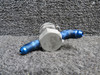 C166006-0109 (Use: C166006-0104) Cessna Oxygen Outlet with Angled Fittings & Lid