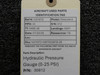 30812 Hydraulic Pressure Gauge (0-25 PSI)