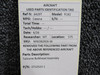 0712523-1 Cessna R182 Tailcone Bulkhead Assembly
