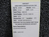 14653-001 Cirrus SR20 Glareshield Assembly
