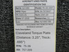 75-39 (Alt: 757-209) Cleveland Torque Plate (Distance: 3.25”, Thick: .695”)