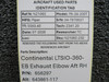 656297 (Alt: 643861-117) Continental LTSIO-360-EB Exhaust Elbow Aft RH