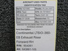 654261 (Alt: 643861-105) Continental LTSIO-360-EB Exhaust Riser Forward RH