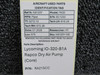 RA215CC Lycoming IO-320-B1A Rapco Dry Air Pump (Core)
